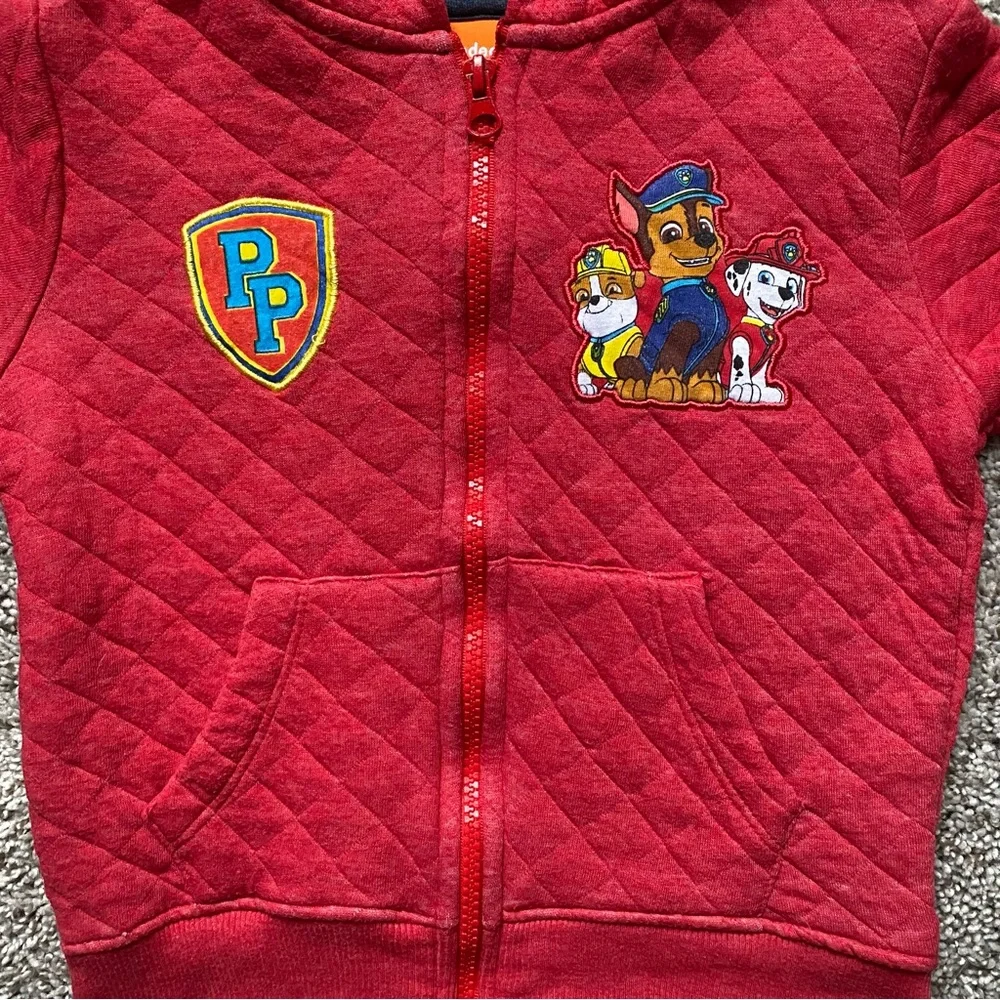 Paw Patrol Zippered Hoodie Sweatshirt Jakcet Toddler Size 4T